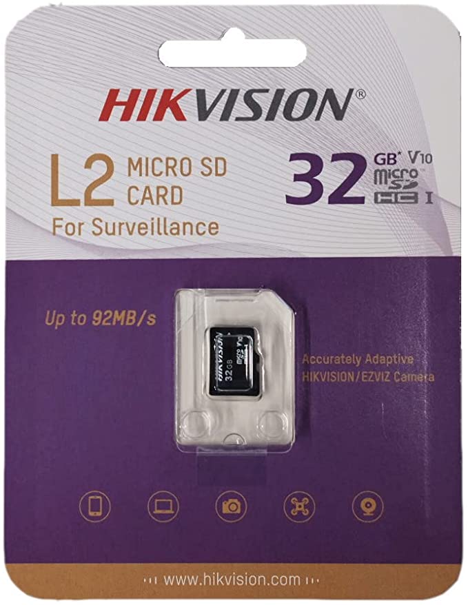 [HS-TF-L2/32G/P] TARJETA DE MEMORIA MICROSD 32GB HIKVISION PARA VIDEO VIGILANCIA (HS-TF-L2/32G/P)