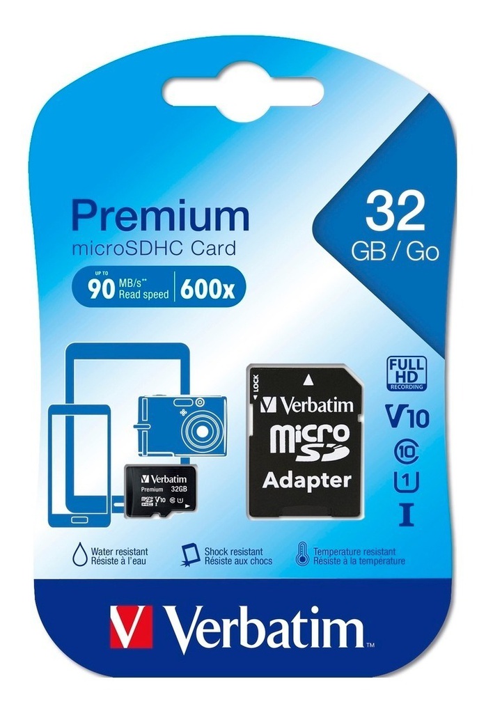 TARJETA DE MEMORIA MICRO SD 32GB VERBATIM