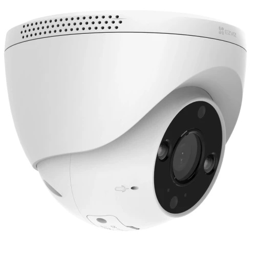 CAMARA IP, EZVIZ , DOMO EXTERNA, 2K, 4MP, WIFI, 2.8 MM, MIC, DEFENSA C/LUZ Y SIRENA, COLOR DE NOCHE, DETEC. HUMANOS, SLOT SD, IR 30MT (CS-H4-R201-1H3WKFL)