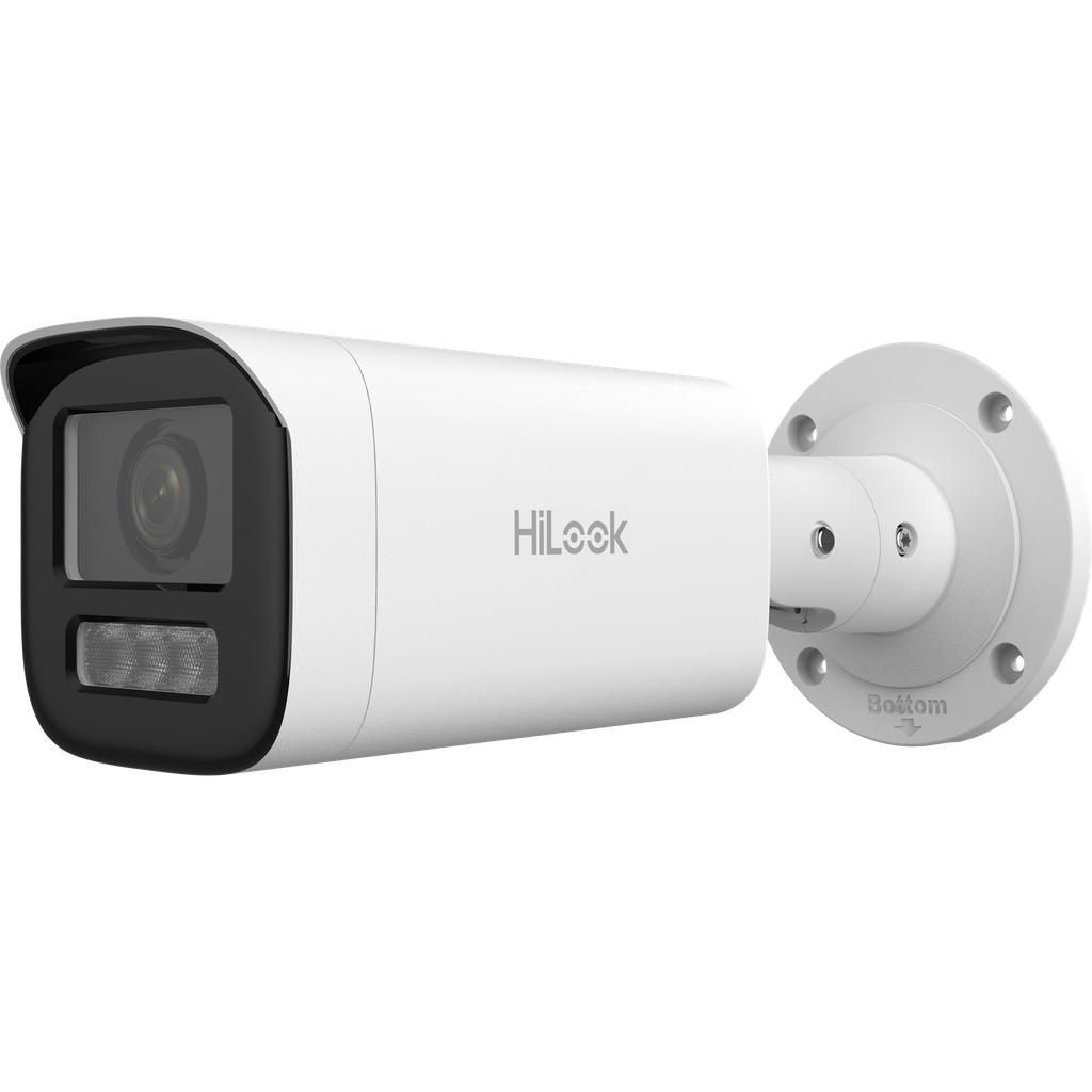 CAMARA IP, HILOOK (BY HIKVISION),  BULLET, 4MP, IR 50 M, DETEC. HUMANO / VEHICULO, VARIFOCAL MOTORIZADA 2.8-12MM, MICROFONO, SLOT MICROSD 512 (EQUIV 1643)