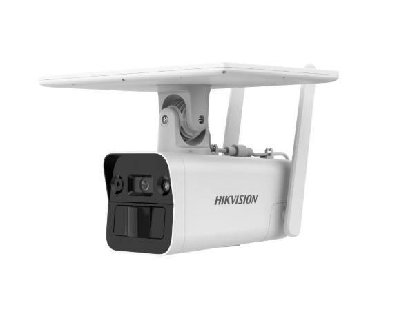 CAMARA IP, HIKVISION, DET. HUMANO VEHICULOS,CON PANEL SOLAR, LENTE 4 MM, IR 10 A 30 M, 4G, *Recomendado para uso hogareño , country , casas quinta, colocar a 8 Metros de altura*