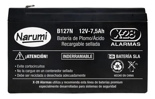 BATERIA 12V 7 AMP, NARUMI
