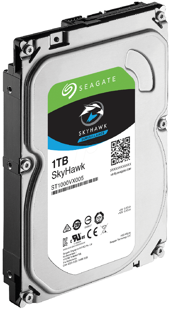 DISCO RIGIDO SEAGATE SKYHAWK DE 1 TB SATA P/ VIDEO VIGILANCIA *1 DISCO POR DVR O NVR*