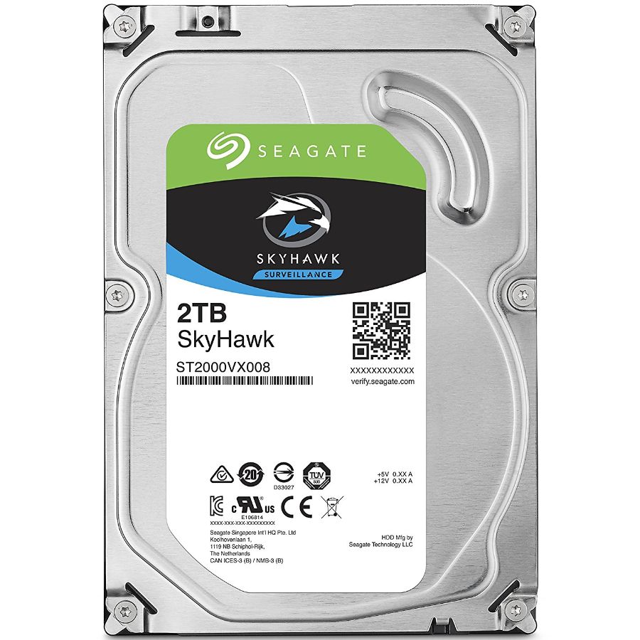 DISCO RIGIDO SEAGATE SKYHAWK DE 2 TB SATA P/ VIDEO VIGILANCIA  *1 DISCO POR DVR O NVR*