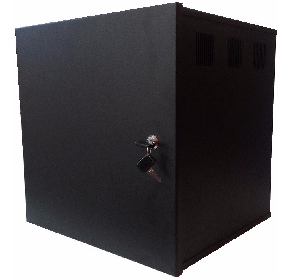 GABINETE MURAL PARA DVR 40x40x35 , 1 BANDEJA, CERRADURA, *NUEVO*