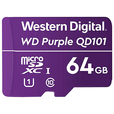 TARJETA DE MEMORIA MICRO SD 64GB WD PURPLE 