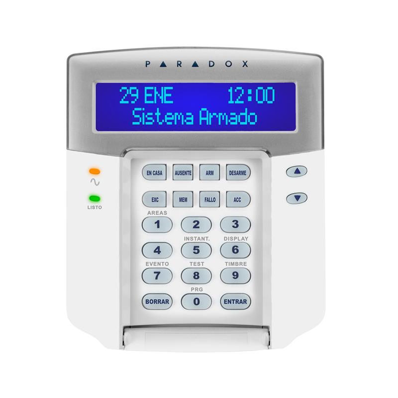 TECLADO EVO LCD ALFANUMERICO, 192 ZONAS / 8 PARTICIONES 