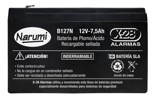 [B12NARU] BATERIA 12V 7 AMP NARUMI