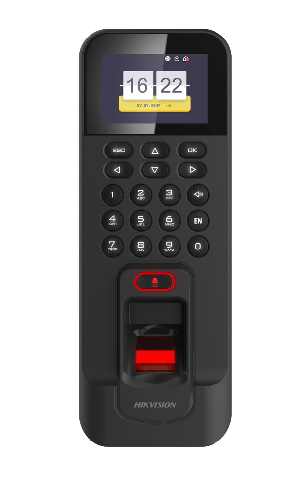 [DS-K1T804BMF] CONTROL ACCESO HUELLA(3000)&amp;TARJ. MIFARE(3000).W26&amp;34.TCP/IP&amp;WIFI.LCD 2.4&quot; *NUEVO*
