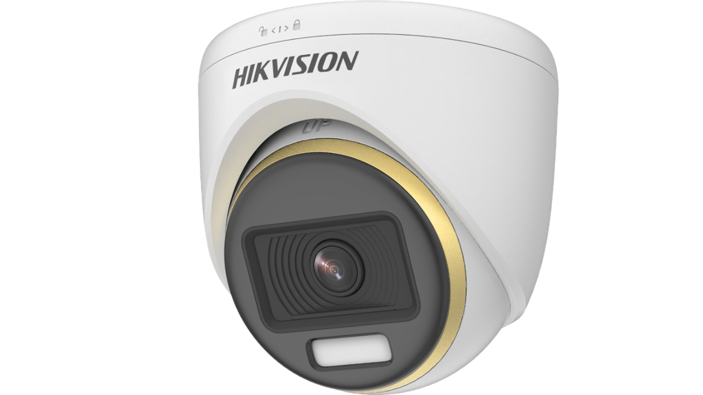 [DS-2CE70DF3T-MFS(2.8MM)] CAMARA HIKVISION, TURRET, COLORVU, 2MP, 2.8MM, LUZ BLANCA  20M, METAL, MIC AUDIO POR COAXIAL