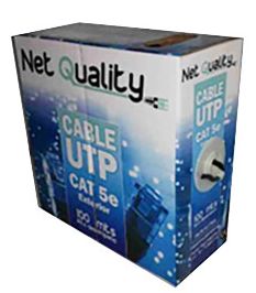 [ROLLOUTP100NQ] ROLLO CABLE UTP 100 MT  EXTERIOR, COLOR NEGRO, NET QUALITY
