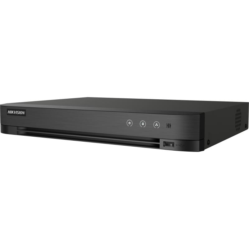 [iDS-7208HUHI-M1/S(C)] DVR HIKVISION ACUSENSE, 8 CH, 8 AUDIO, 8 CH IP, 8MP