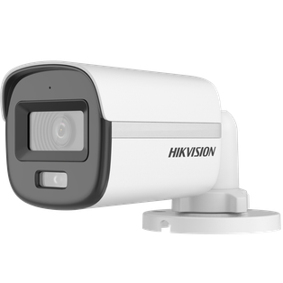 CAMARA HIKVISION, BULLET, COLORVU DUAL, 5MP, 2.8MM,  EXIR Y/O LUZ BLANCA 20M, IP67, MIC AUDIO POR COAXIAL